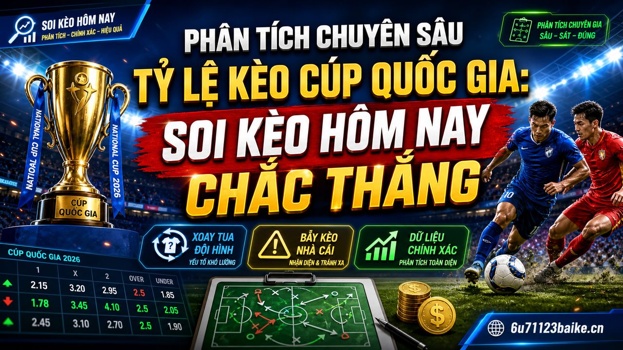 Phân tích chuyên sâu tỷ lệ kèo Cúp Quốc gia: Soi kèo hôm nay chắc thắng