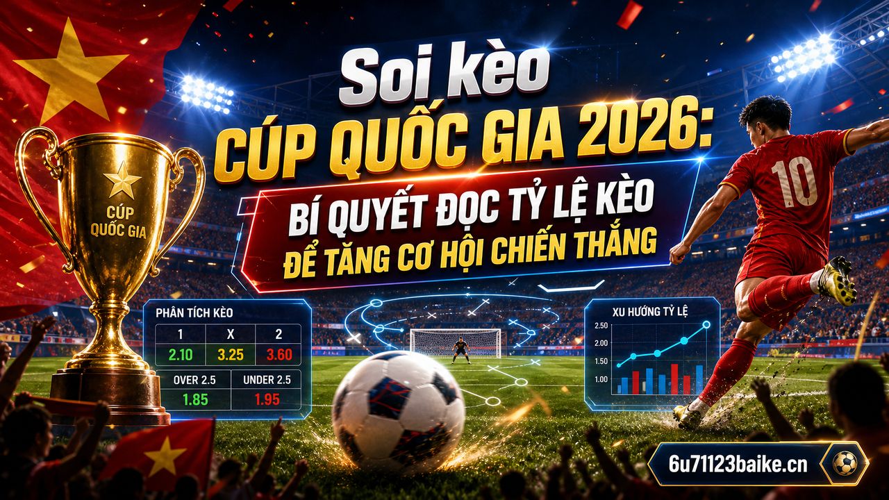 Soi kèo Cúp Quốc gia 2026: Bí quyết đọc tỷ lệ kèo để tăng cơ hội chiến thắng