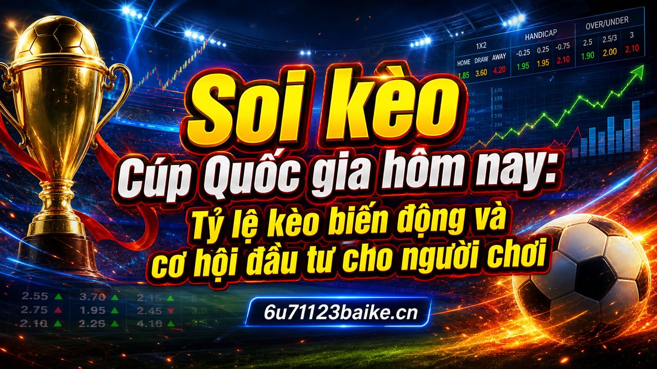 Soi kèo Cúp Quốc gia hôm nay: Tỷ lệ kèo biến động và cơ hội đầu tư cho người chơi